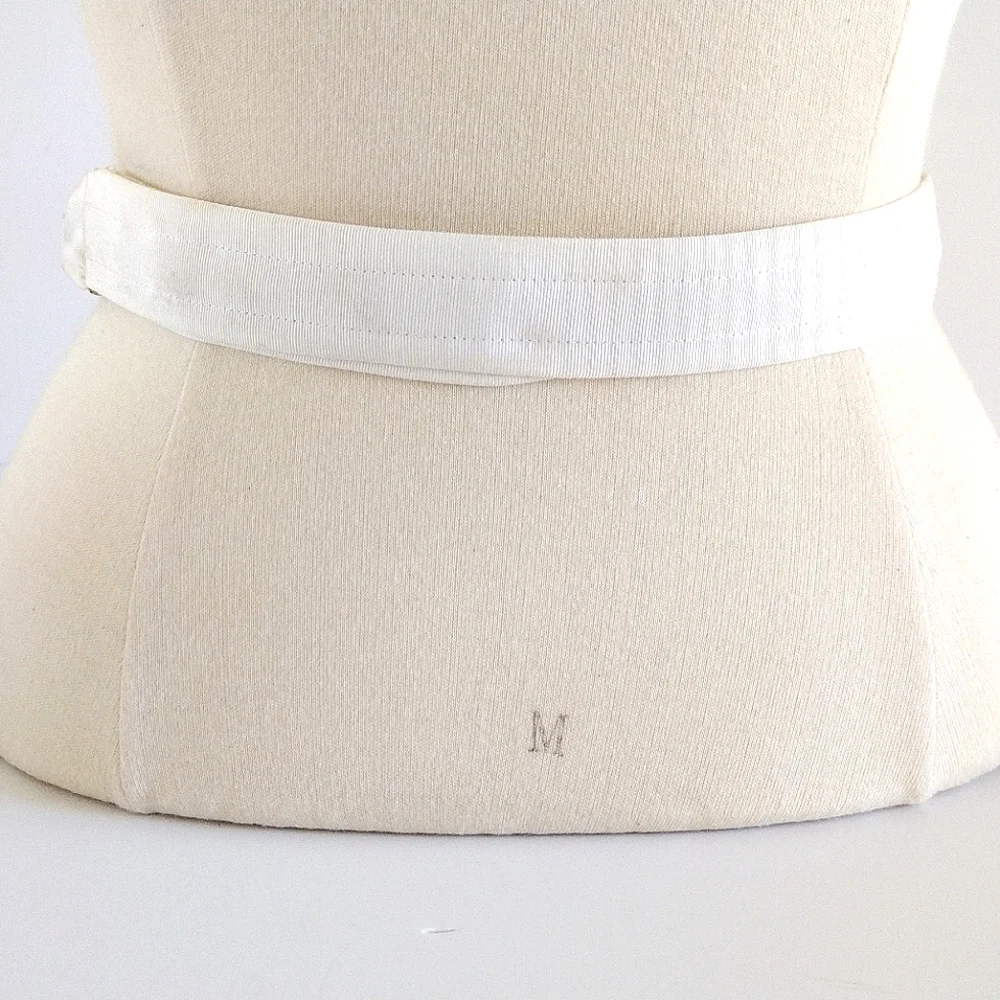 Fabulous 80s Polka Dots and Stripes Beaded Adjustable Cord Wide Belt